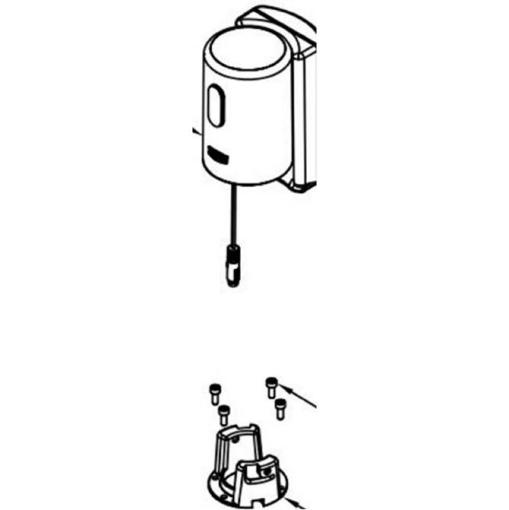 Battery Connected Dual Flush ZTR cap retrofit kit (1.6/1.1 gal)