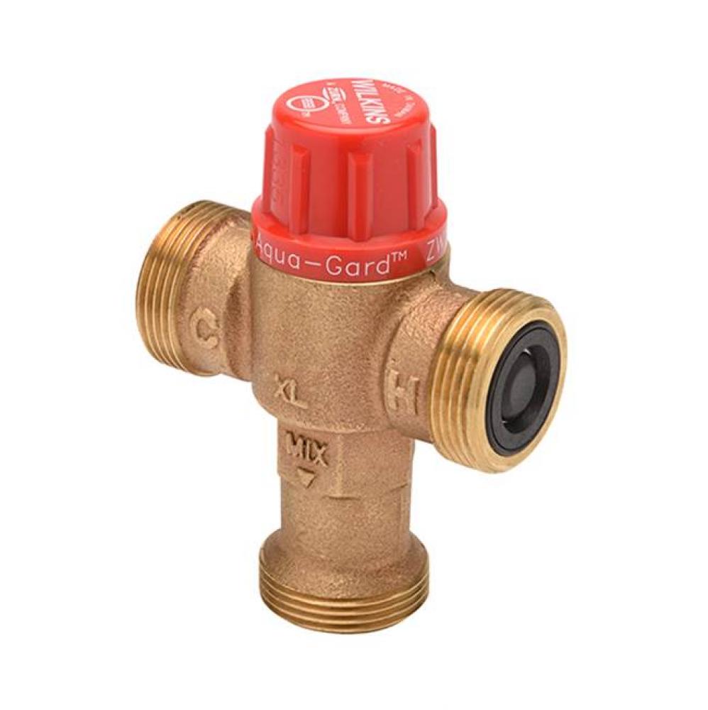 XL Brass Thermostatic Mixing Valve - Body Only - High Temp 80° to 165°F
