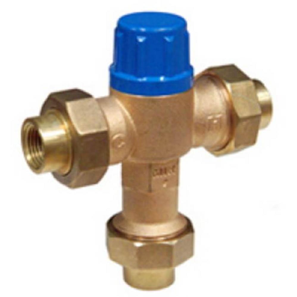 XL Brass Thermostatic  Mixing Valve Connections - 3/4'' PEX Barb