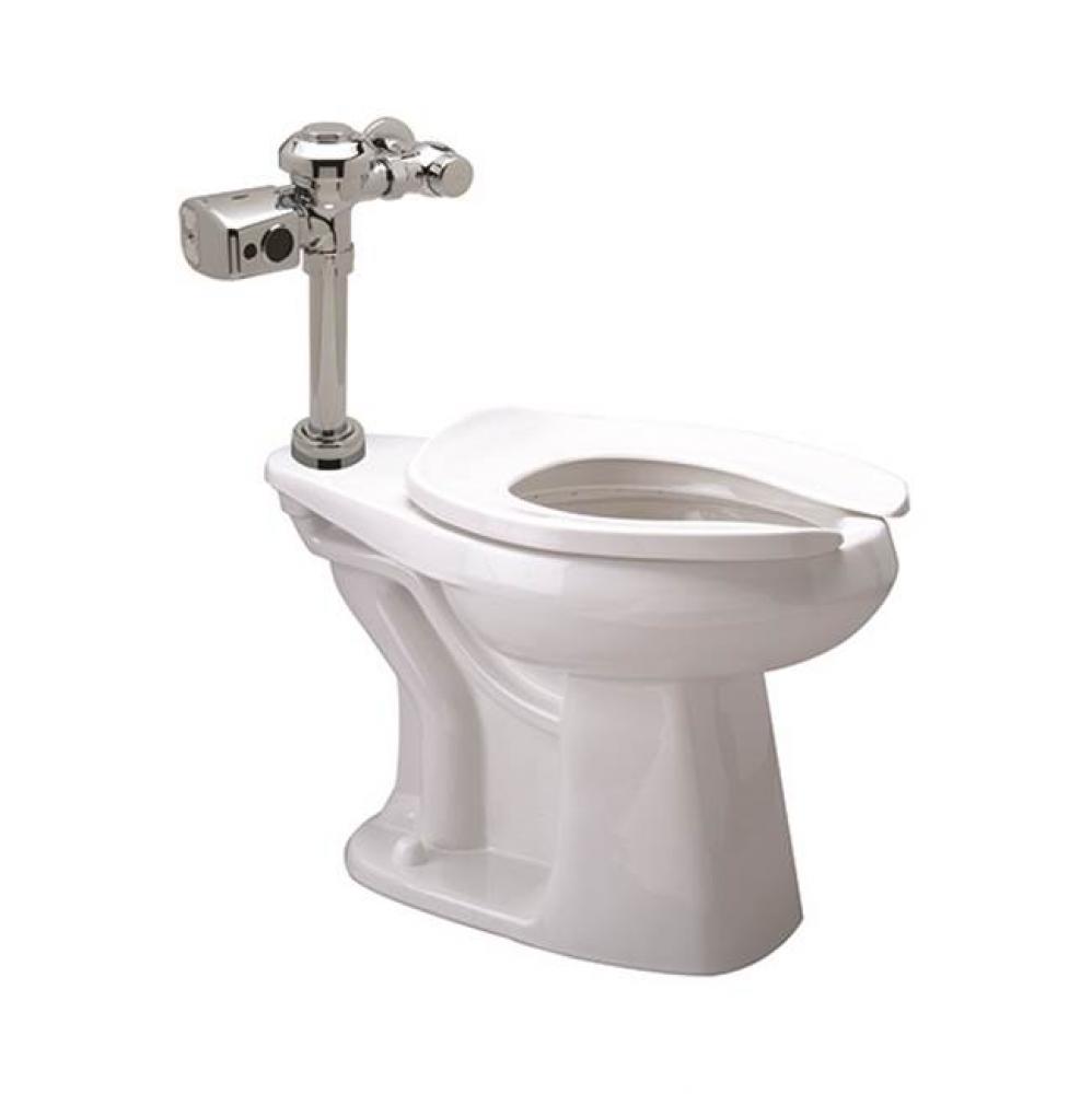 Floor Mounted Zurn One Toilet System with 1.28 GPF Battery Powered Sensor Flush Valve and 14'