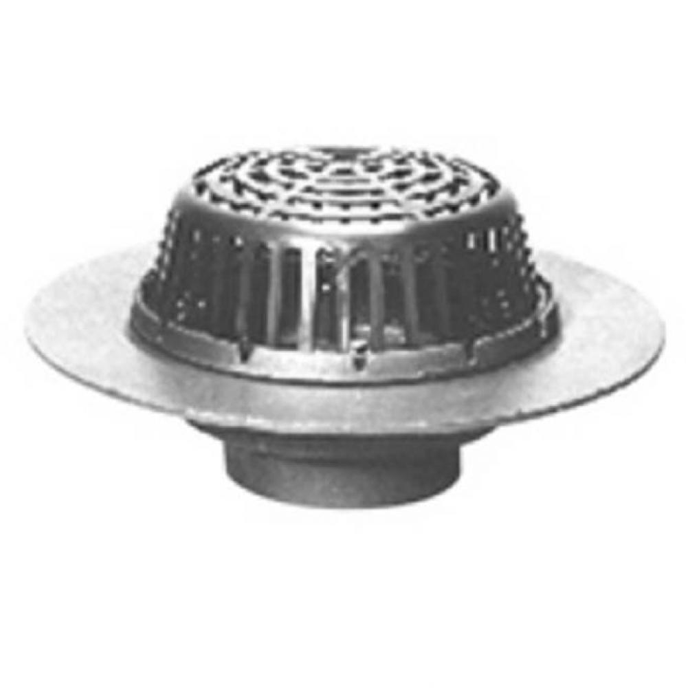 20''Dia Wide Flange Roof Drain w/ Poly-Dome