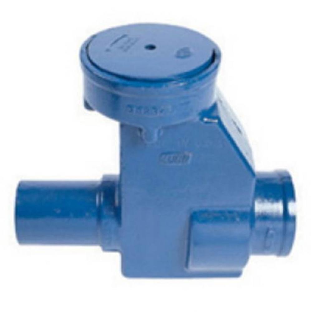 Z1088 Cast Iron Gate Type Backwater Valve with 4'' No-Hub Inlet and Outlet