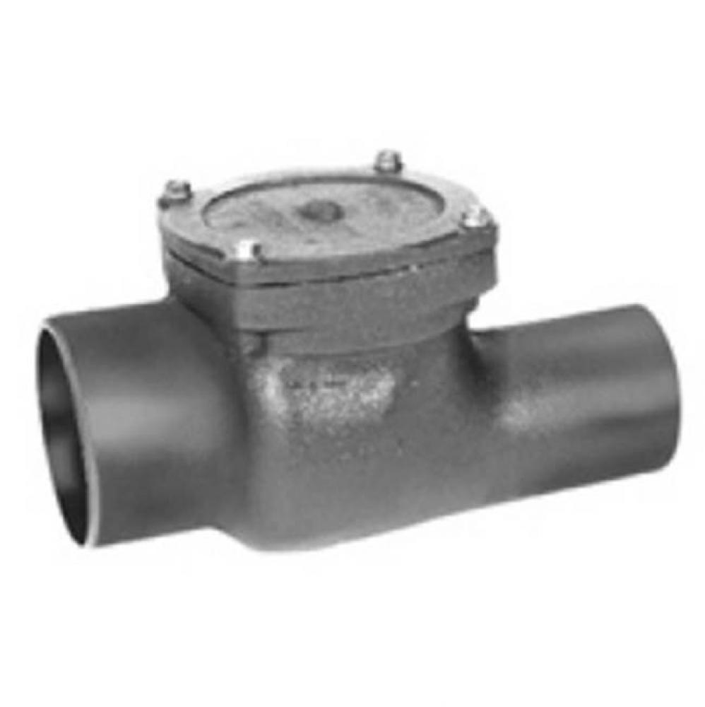 Z1090 Cast Iron Flap/ Type Backwater Valve with 2'' No-Hub Inlet and Outlet