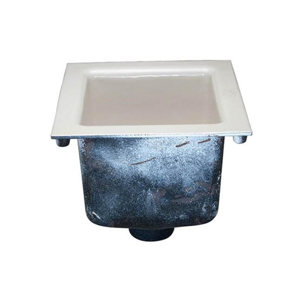 12''Sq X 8'' CI A.R.E. Floor Sink L/ Grate