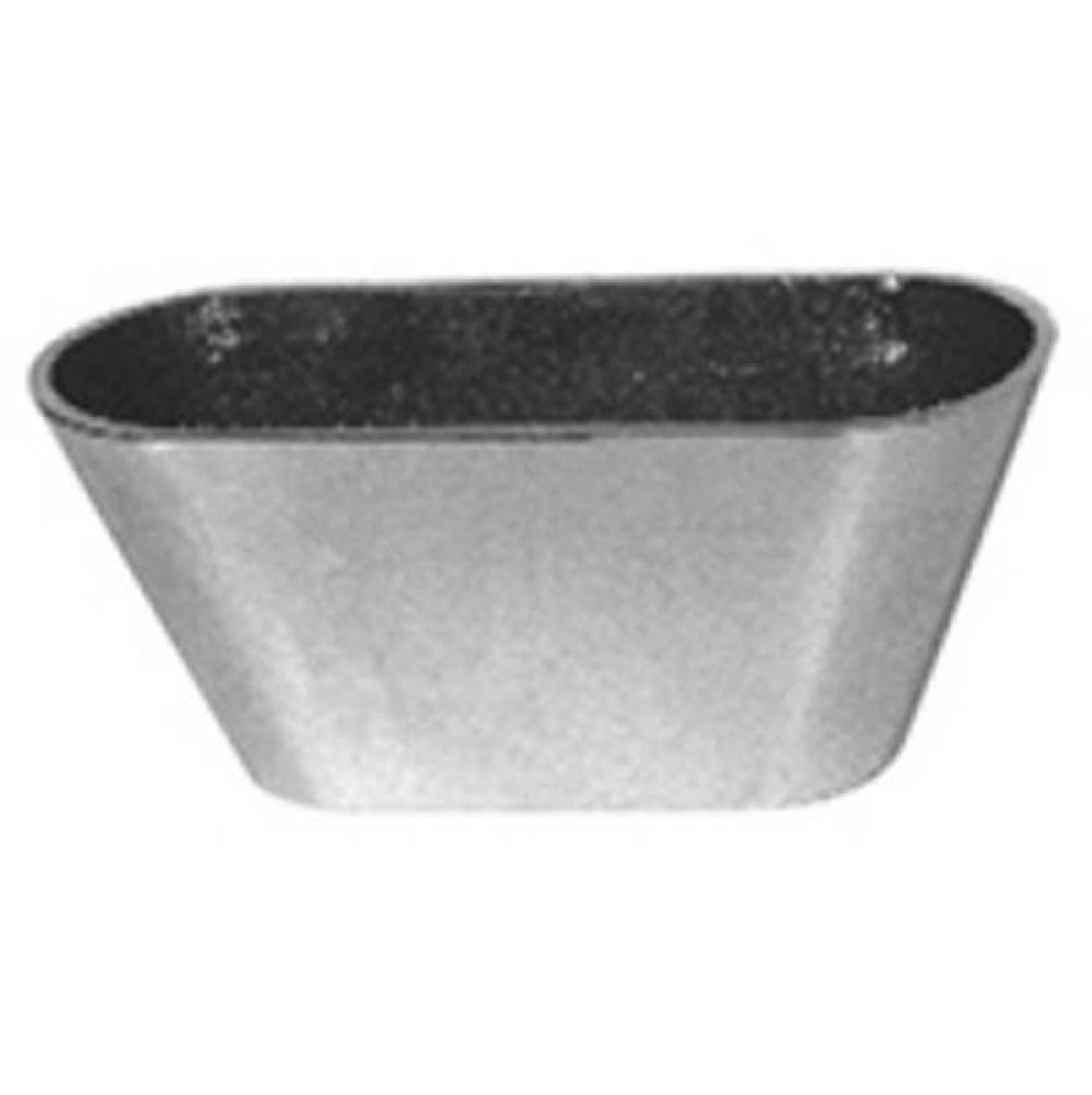Z329 Cast Iron  6-3/4'' x 3'' x 1'' High Oval Funnel P.N. 385490021