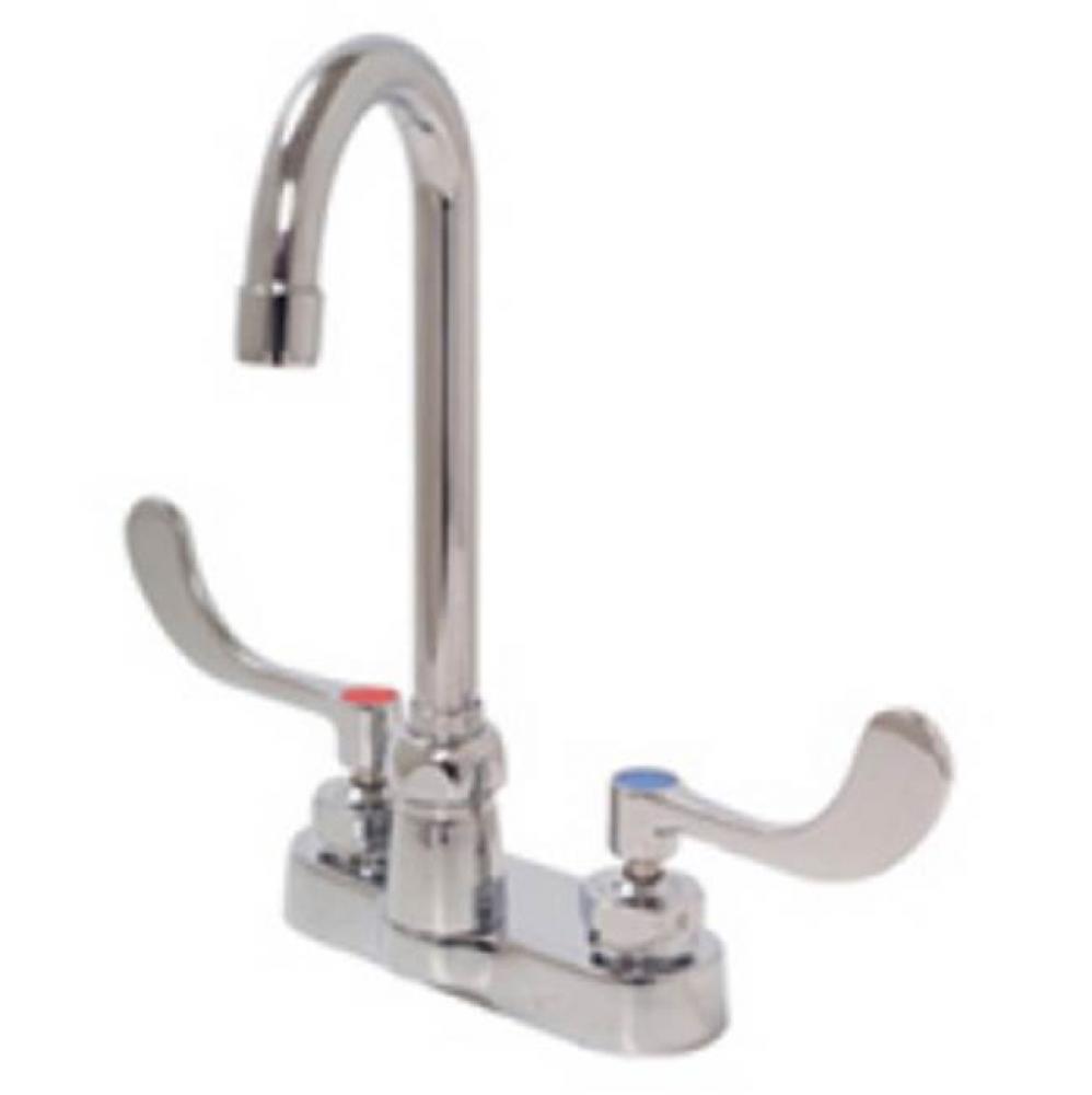 FAUCET (-XL), 4'' CENTERSET, ''A'' SPOUT, -4 HANDLE (LEAD FREE) 27F