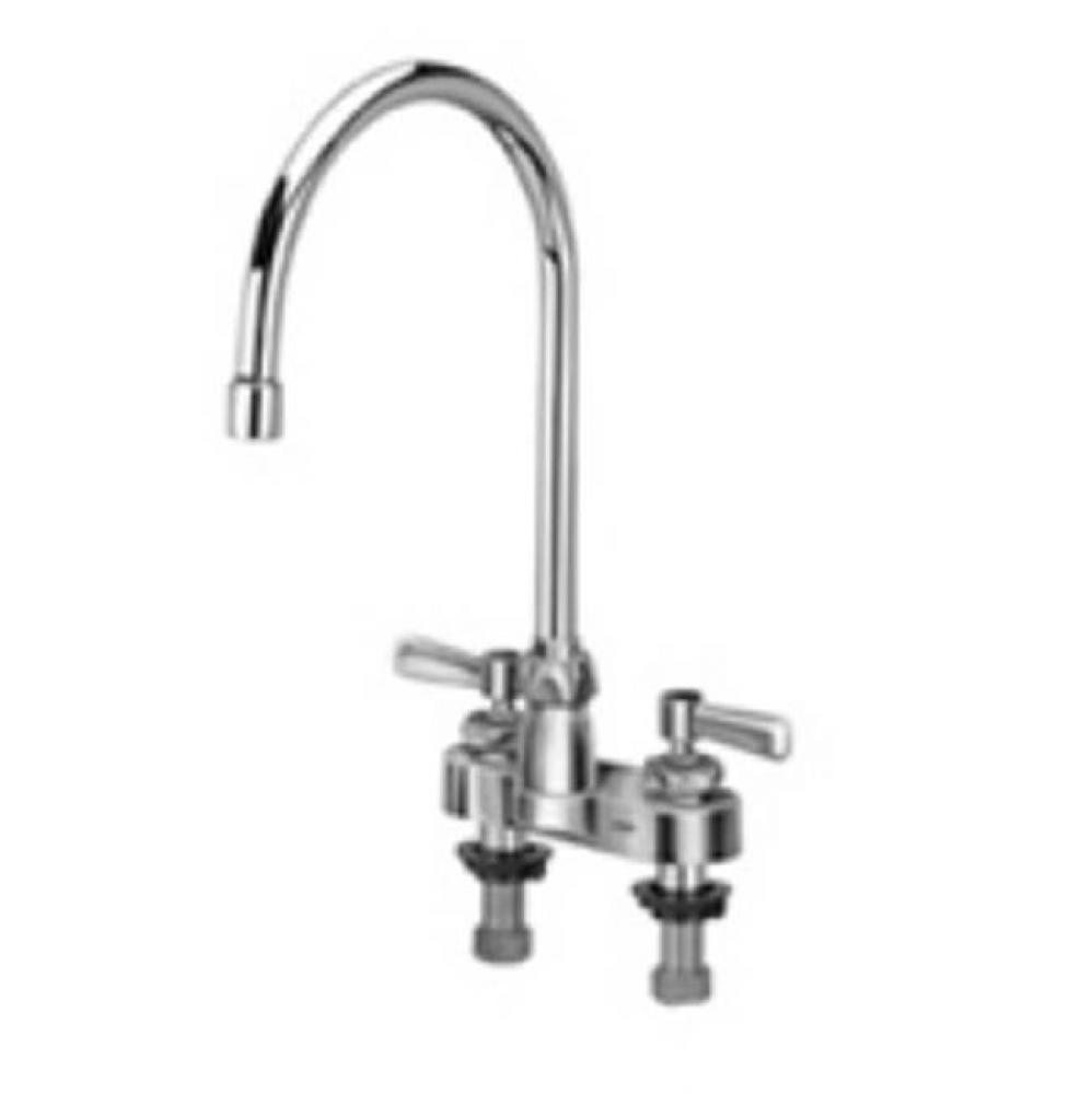 -XLCENTERSET FAUCET W/8'' GOOSENECK SPOUT W/140 RESTRCT & 2-1/2'' LEVER HD