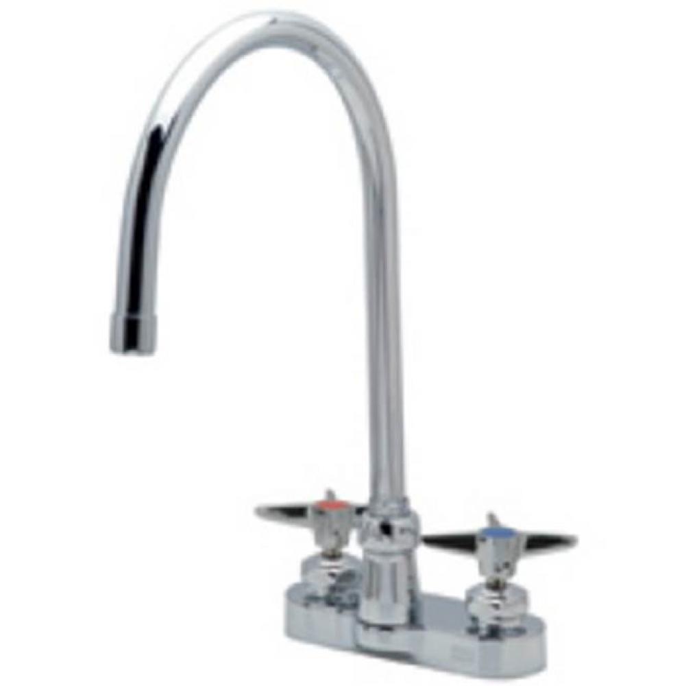 AquaSpec® centerset 8'' gooseneck faucet with cross handles