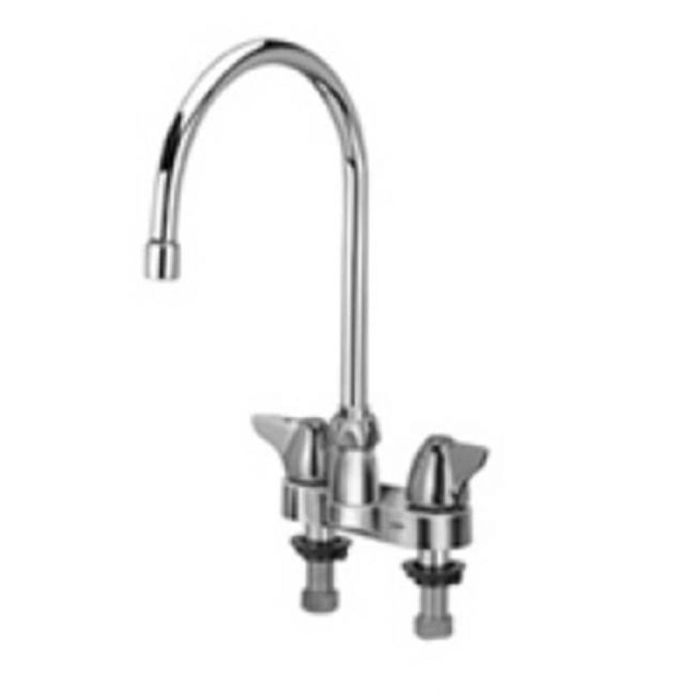 -XL CENTERSET FAUCET W/8''GOOSENECK SPOUT & 3'' DOME LEVER HANDELS HD &apo