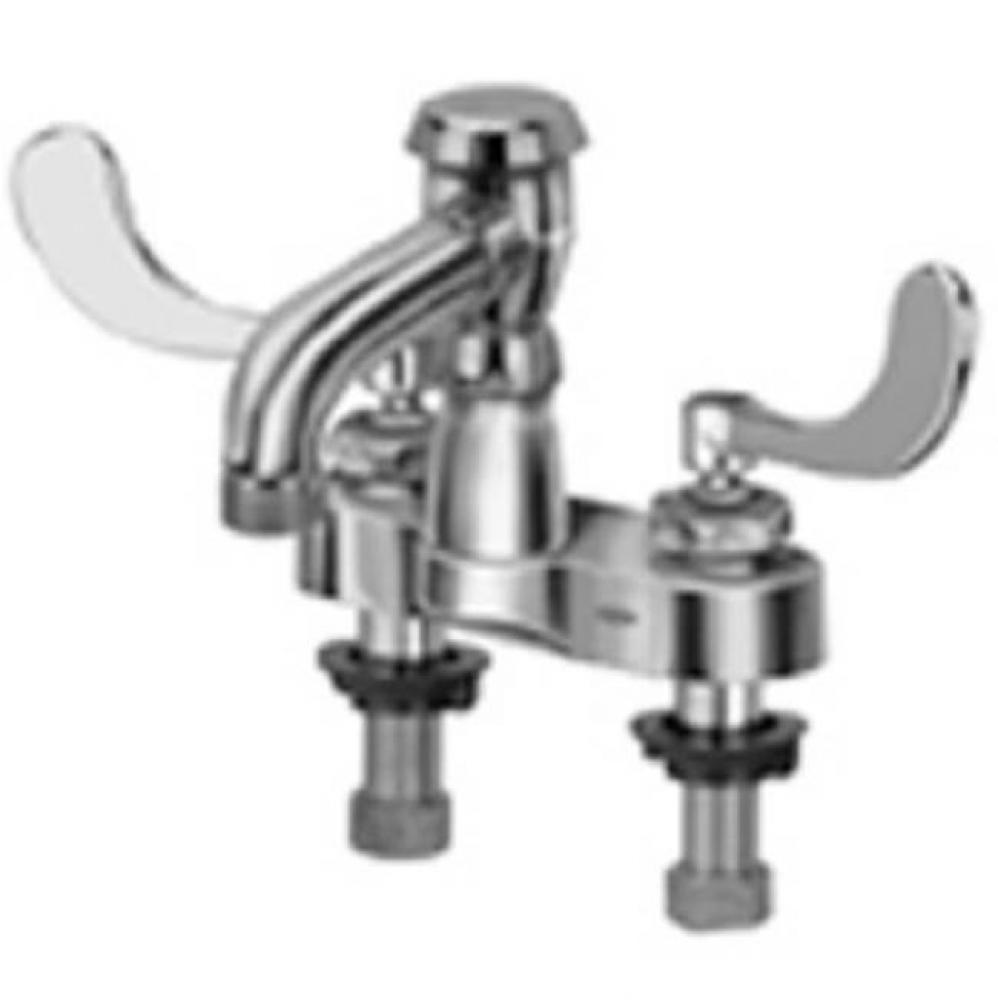 CENTERSET FAUCET W/HOSE END 6'' VB SPOUT & 4'' WRIST BLADE HANDLE '5H