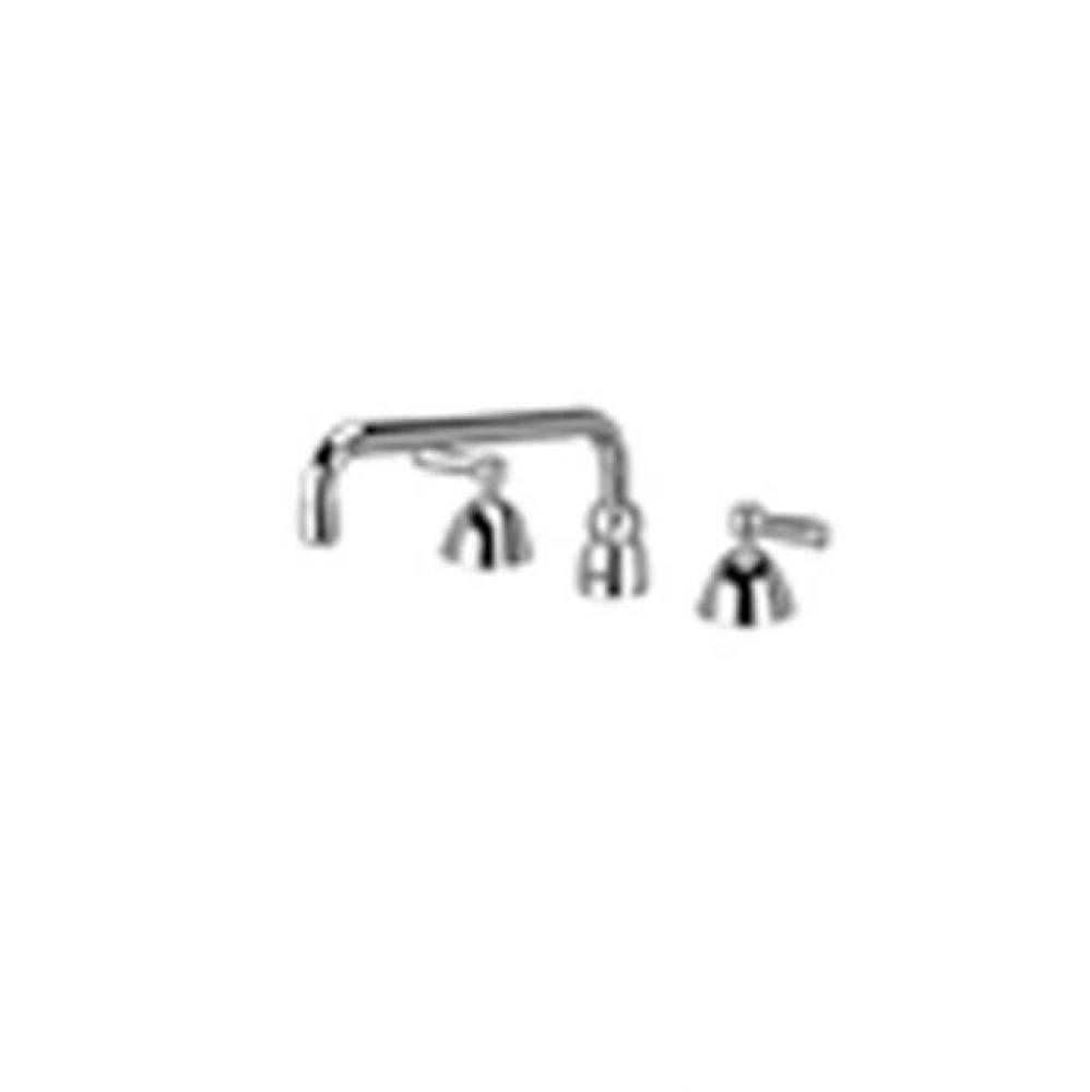 AquaSpec® widespread faucet with 12'' tubular spout and lever handles (lead free)