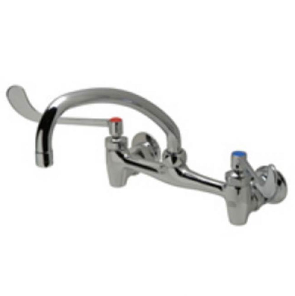 AquaSpec® wall-mount sink faucet with 9-1/2'' tubular spout and 6'' wrist