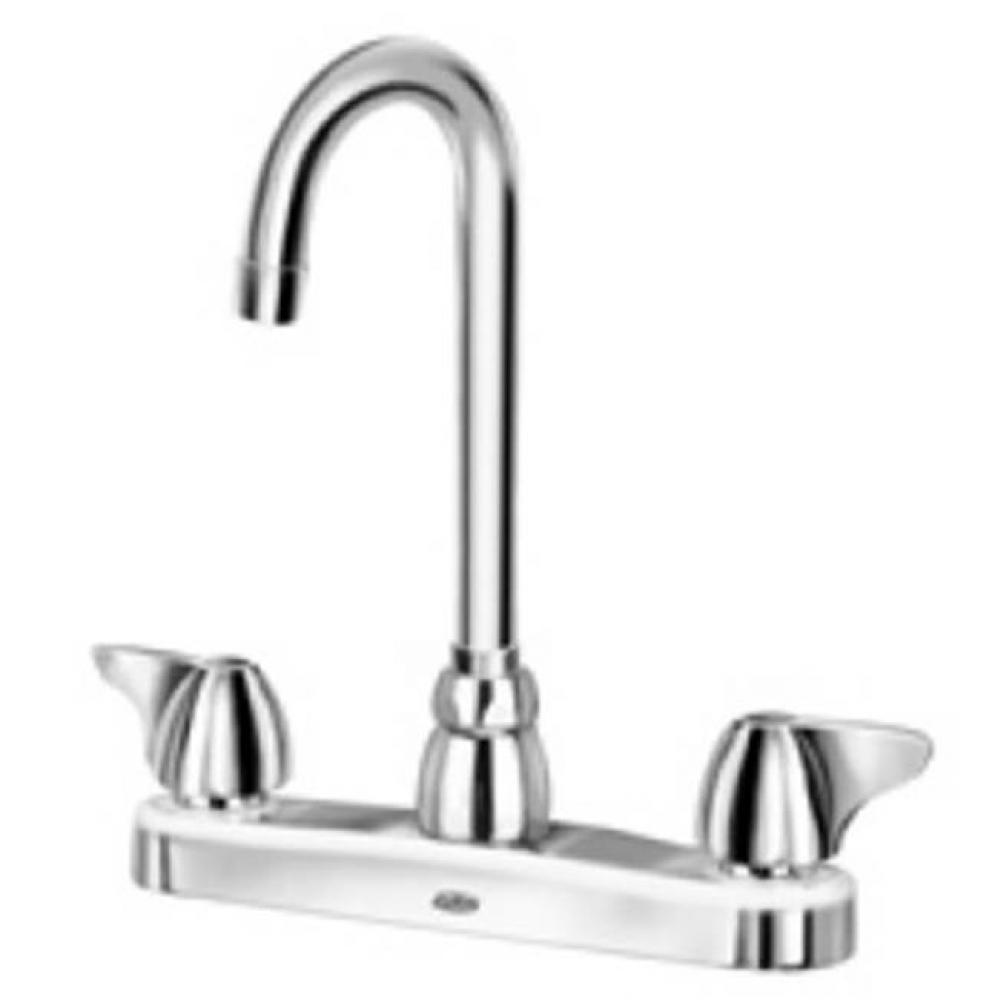 -XL KITCHEN SINK FAUCET W/''A'' SPOUT, DOME LEVER HANDLES, ''17F&apo