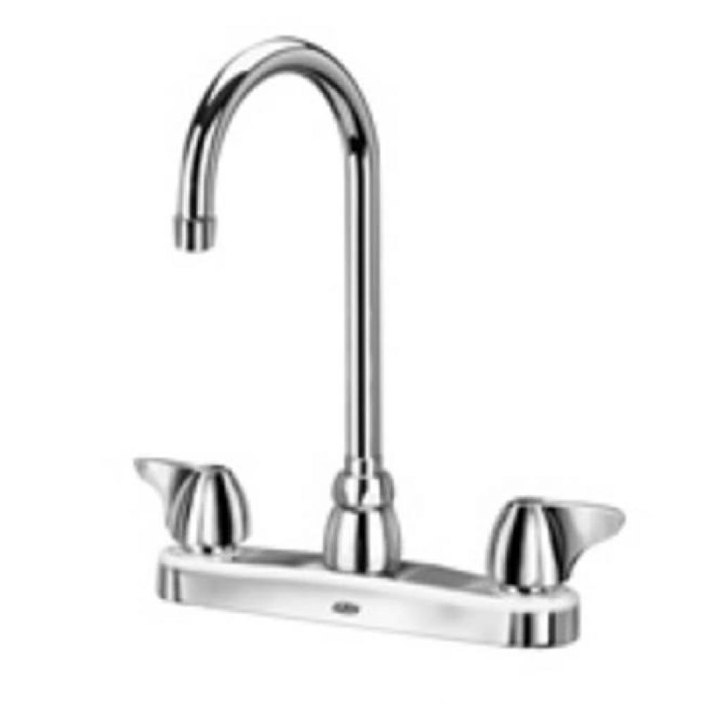 -XL FAUCET, 8'' KITCHEN 5 3/8'' GOOSENECK SPOUT, DOME HAN LD ''4F&ap