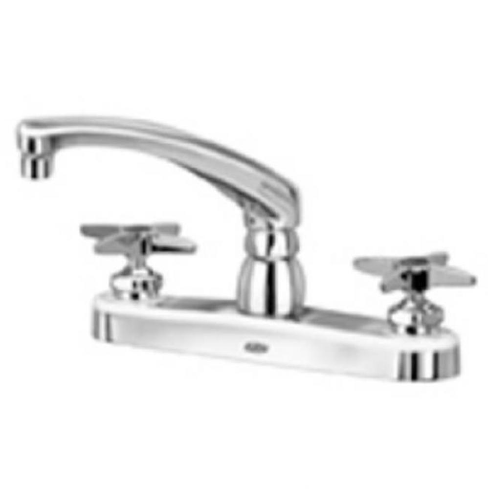 AquaSpec® kitchen sink faucet with 8'' cast spout and cross handles