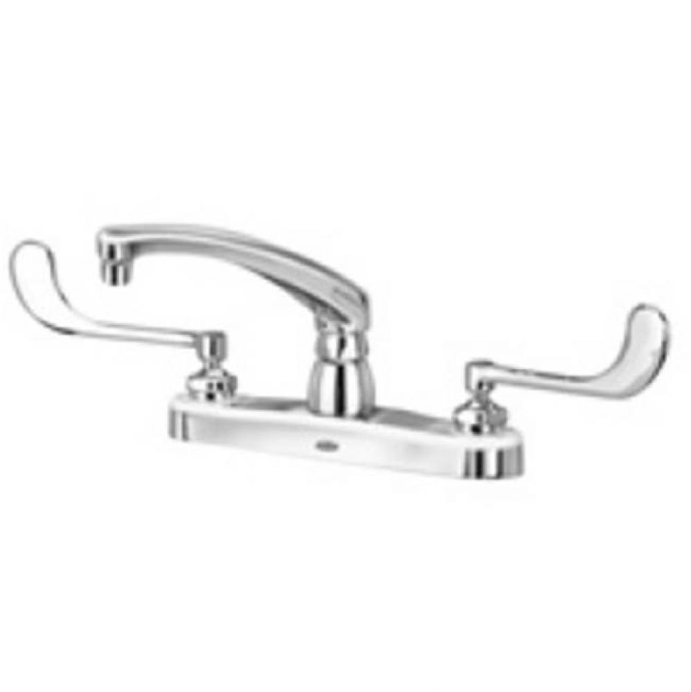 KITCHEN SINK FAUCET W/ 8'' CAST SPOUT, 4'' WRIST BLADE HANDLE ''HS&a