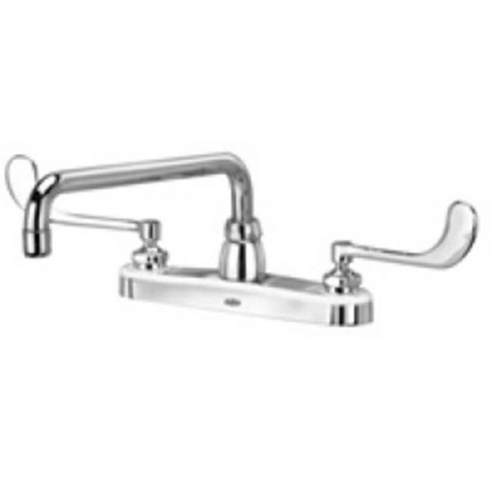 AquaSpec® kitchen sink faucet with 12'' tubular spout and 6'' wrist blade