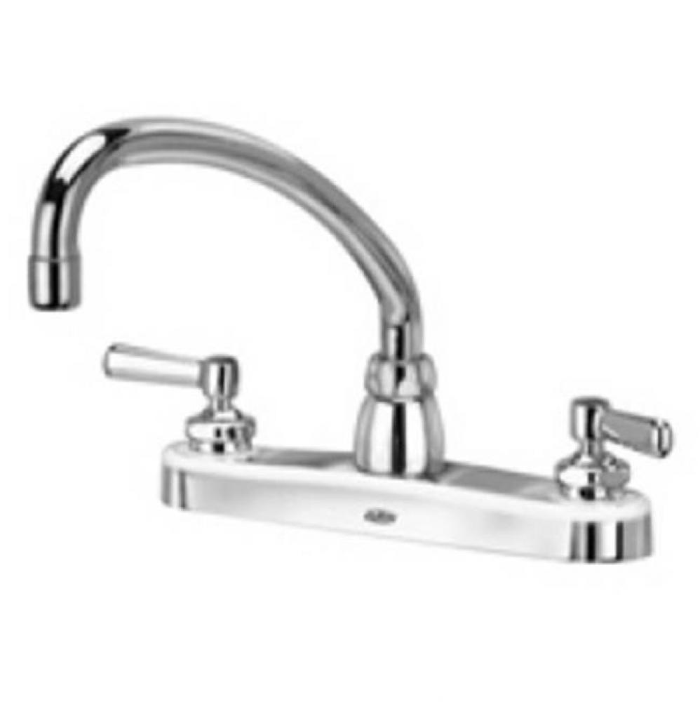 -XL FAUCET, 8'' KITCHEN 5 3/8'' GOOSENECK SPOUT, LEVER HANDLE ''3F&a