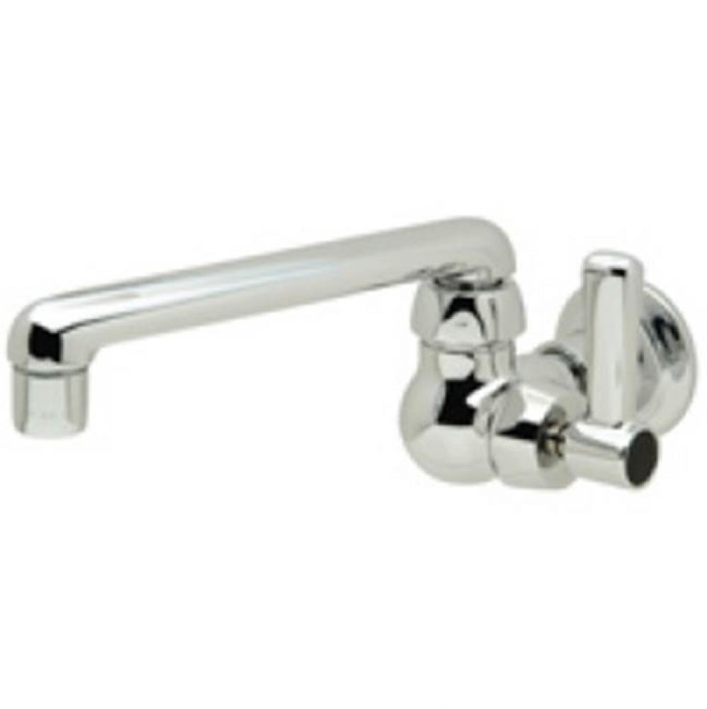 WALL MOUNTED FAUCET W/ 6'' CAST SPOUT & LEVER HANDLE