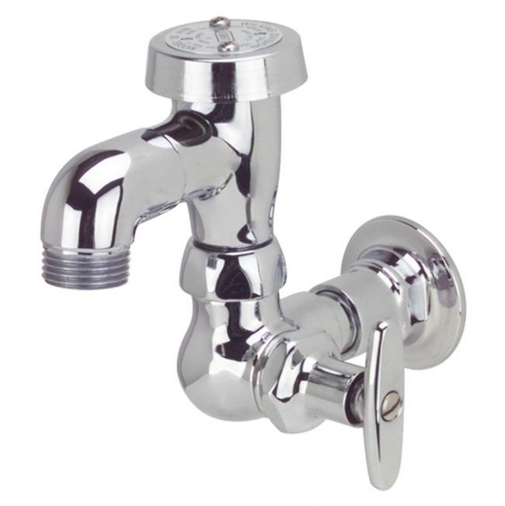 FAUCET, BEDPAN WASHER 2 1/2'' CAST SPOUT W/ HOOK,