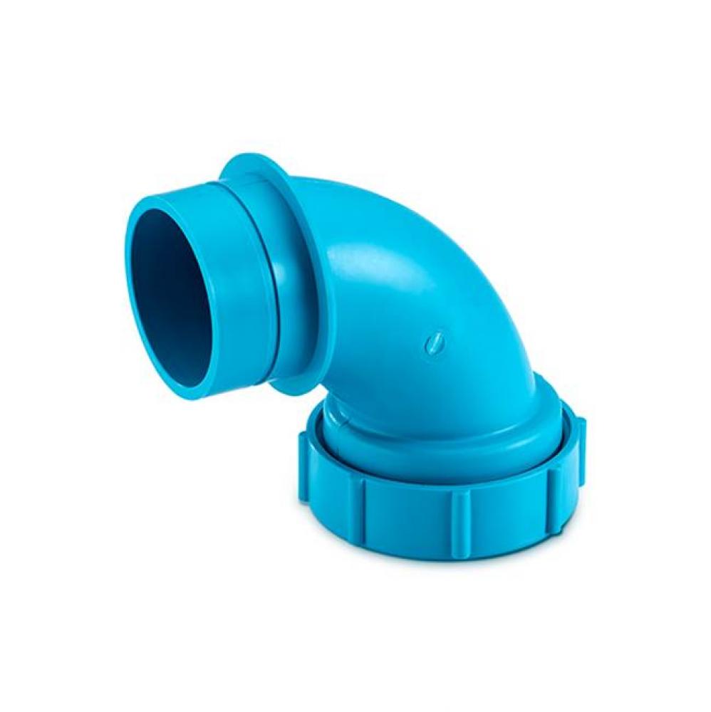 (MM) 3'' PP SPIGOT END 90-DEGREE ELBOW and LOCKNUTS