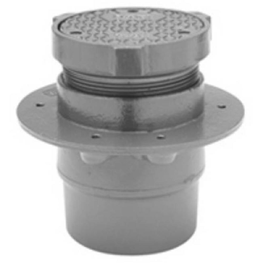 N.I. Adj Level-Trol Floor Cleanout-Bronze Plug-Flange