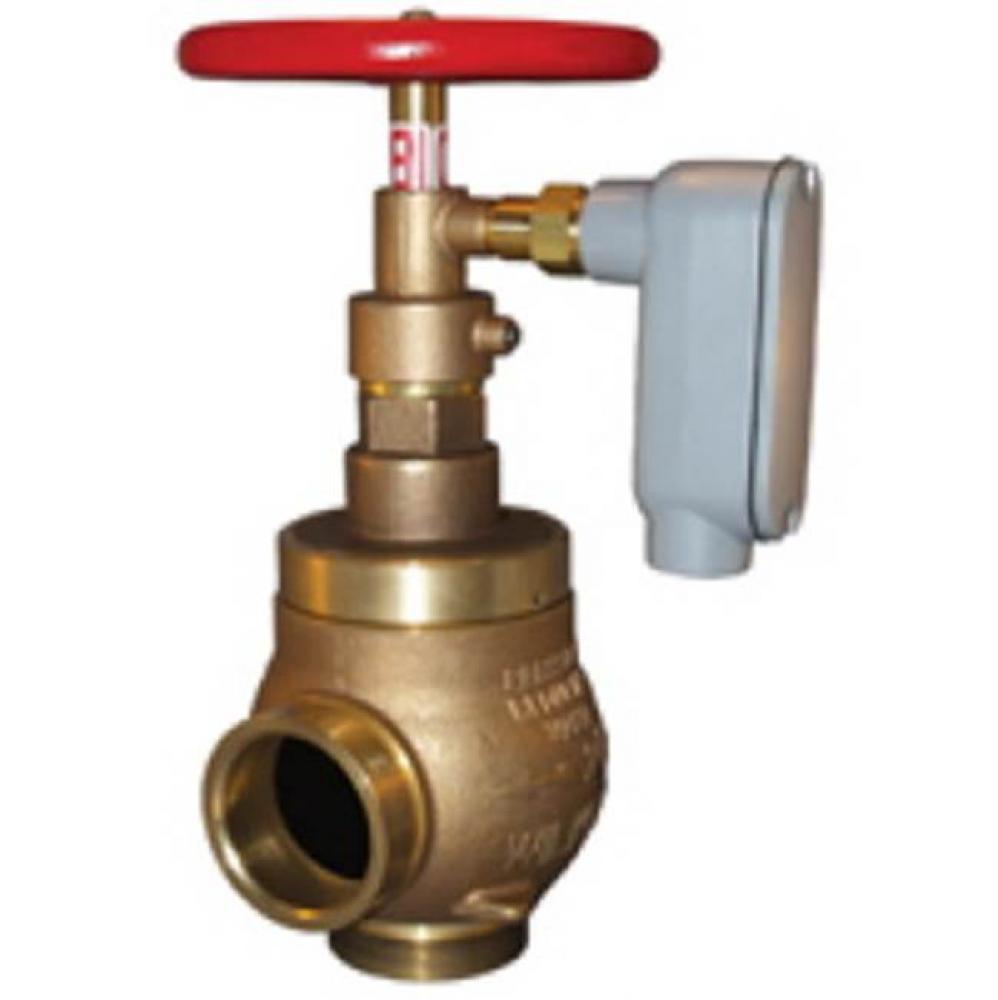 Fire Sprinkler Valve, FNPT x FNPT, In-Line, Supervisory Switch