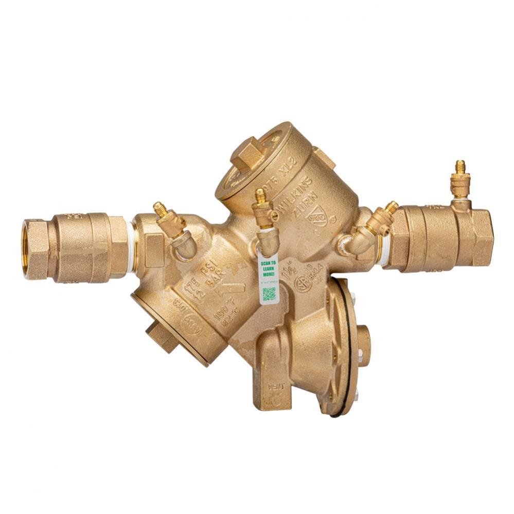 1-1/2'' 975Xl2 Reduced Pressure Principle Backflow Preventer With Test Cocks Oriented Fa