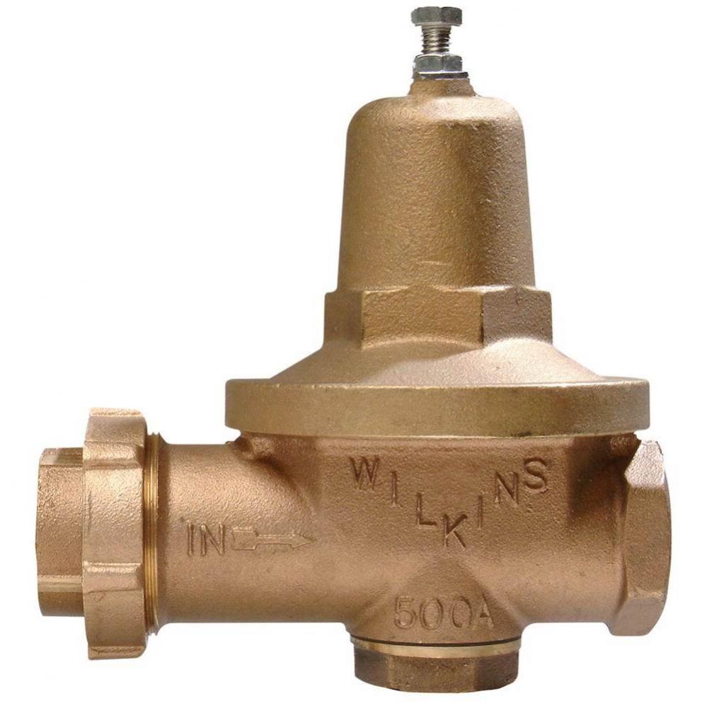 1-1/4'' Water Pressure Reducing Valve, tapped and plugged with gauge