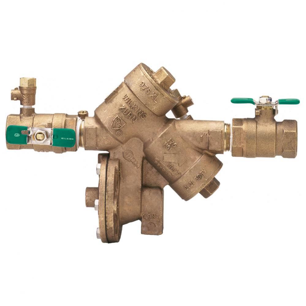 1/2'' 975Xl2 Reduced Pressure Principle Backflow Preventer With Test Cocks Oriented Face