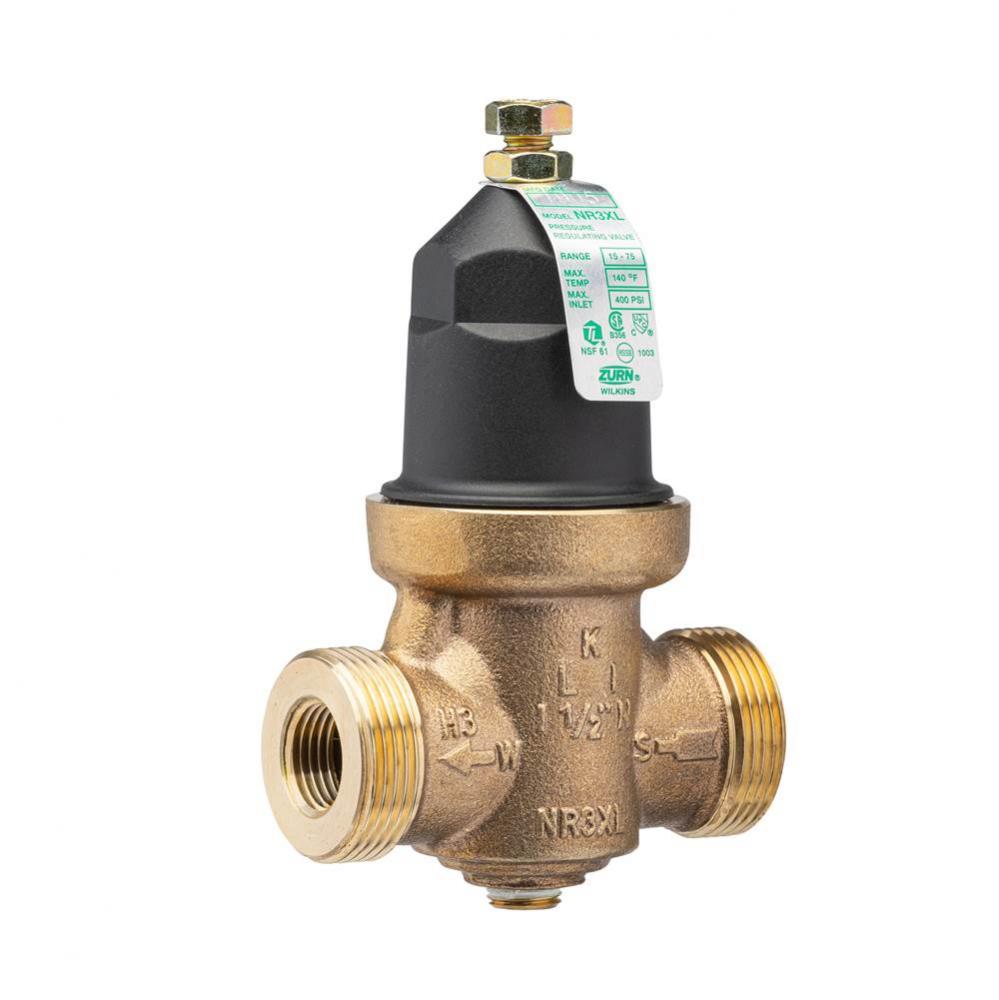 1/2'' NR3XL Pressure Reducing Valve with 2 integral FNPT connection (no union), tapped a