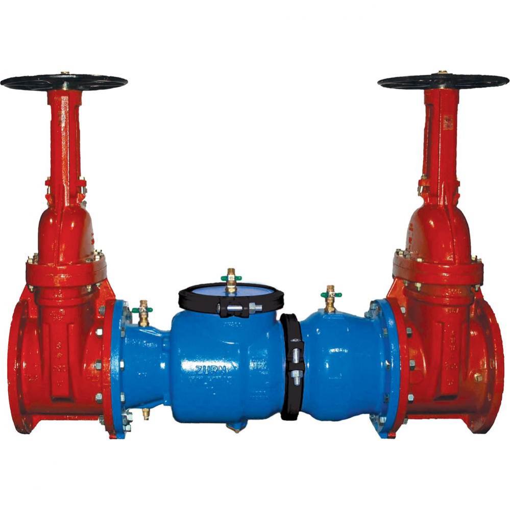 2-1/2'' 350 Double Check Valve Backflow Preventer, with OSandY Gates, FLG x FLG