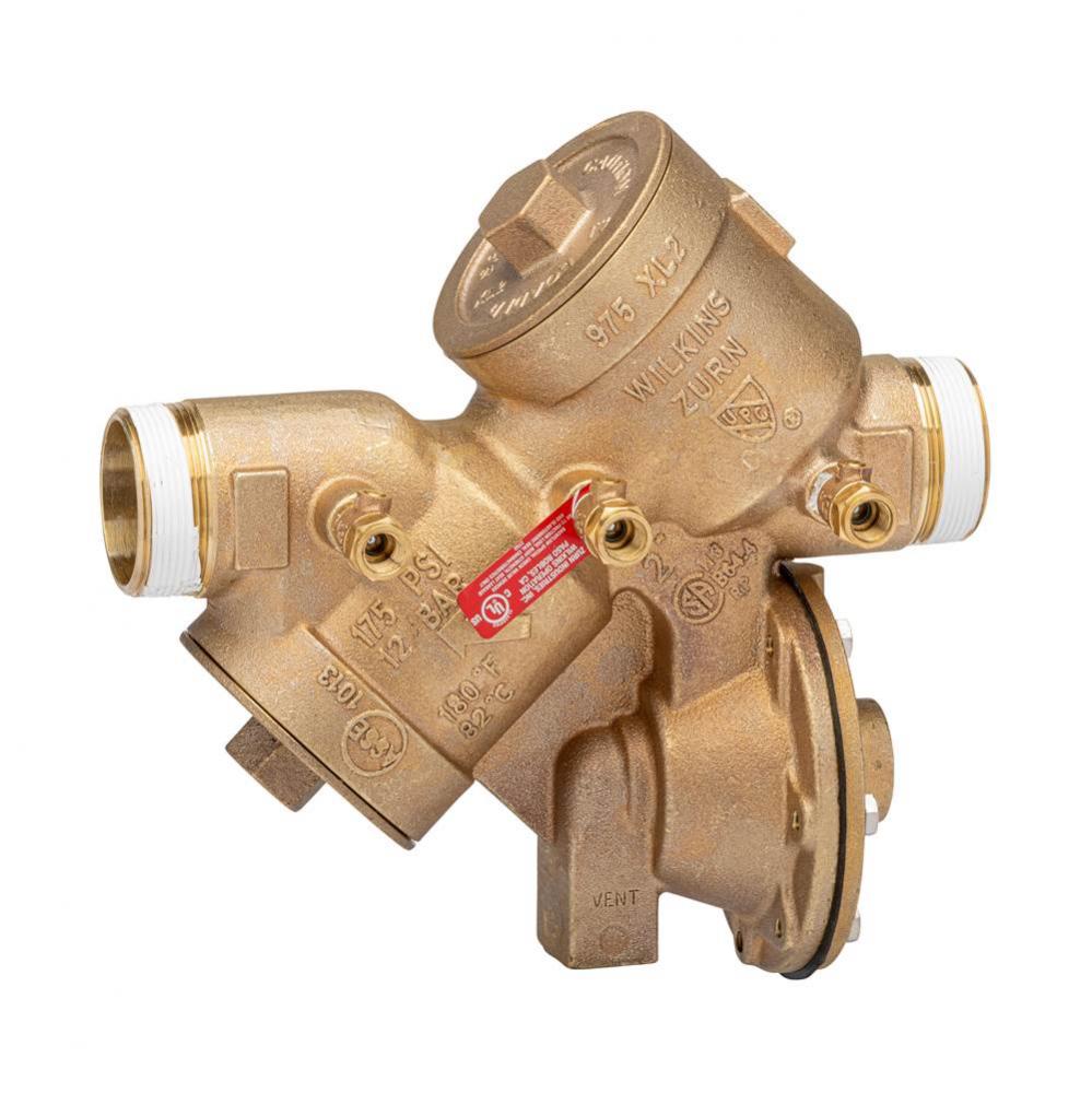 2'' 975LXL2 Reduced Pressure Principle Backflow Preventer with MNPT x MNPT features less