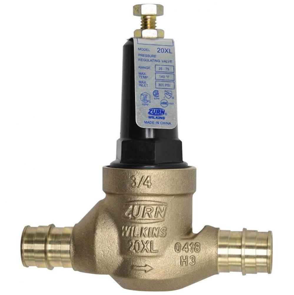 3/4'' 20XL PRV 25-75 PSI Integral F1960 Expansion PEX x Expansion PEX Lead Free