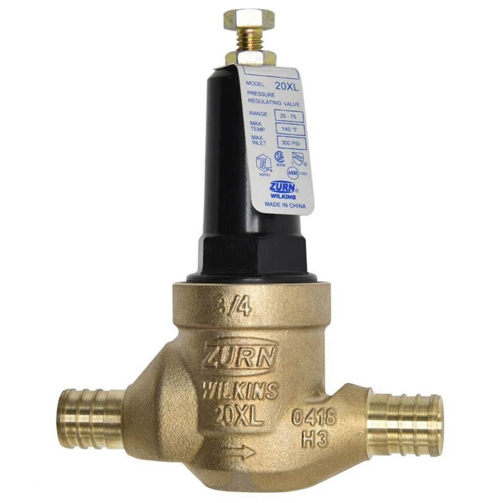 3/4'' 20XL PRV 25-75 PSI Integral Crimp PEX x Crimp PEX Lead Free