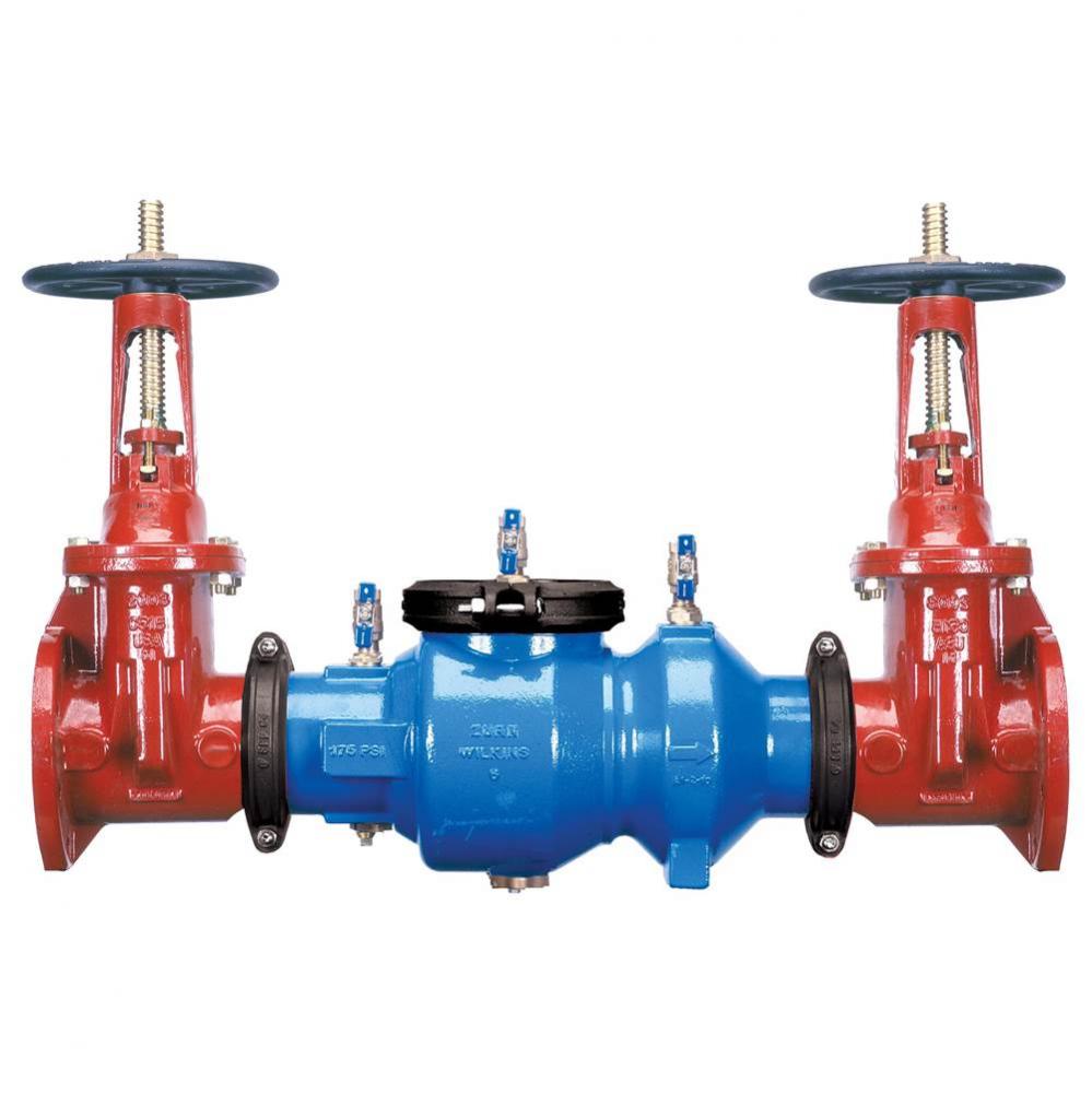 6'' 350A Double Check Backflow Preventer With Flanged End OsAndY Gate Valves