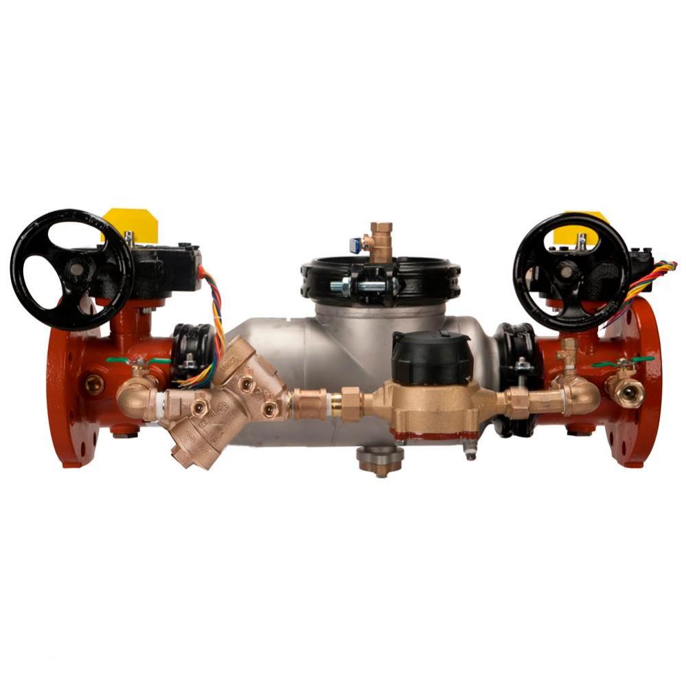 8'' 350Astda Double Check Detector Backflow Preventer With Cu Ft Meter