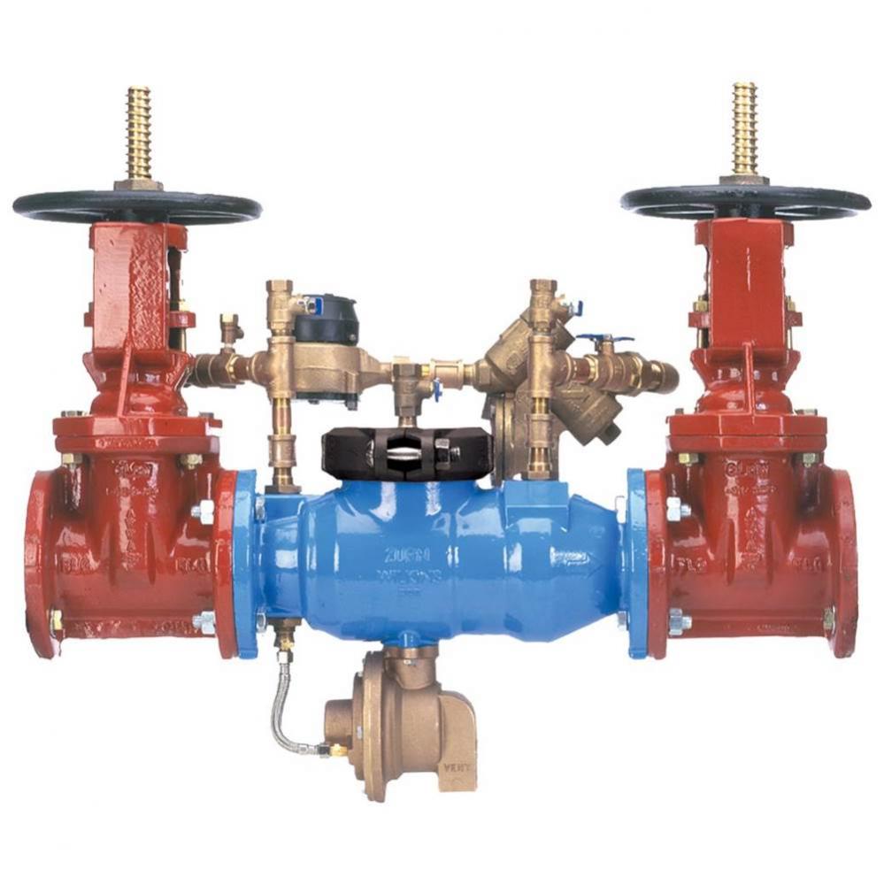 6'' 375DA Reduced Pressure Principle Backflow Preventer with cu ft/min metered bypass