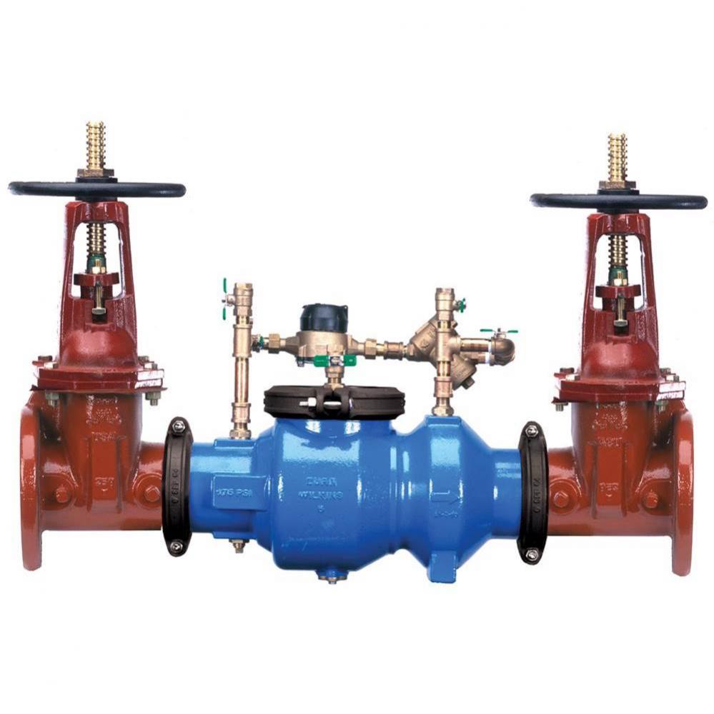 4'' 350ADA Double Check Detector Backflow Preventer with cu ft meter