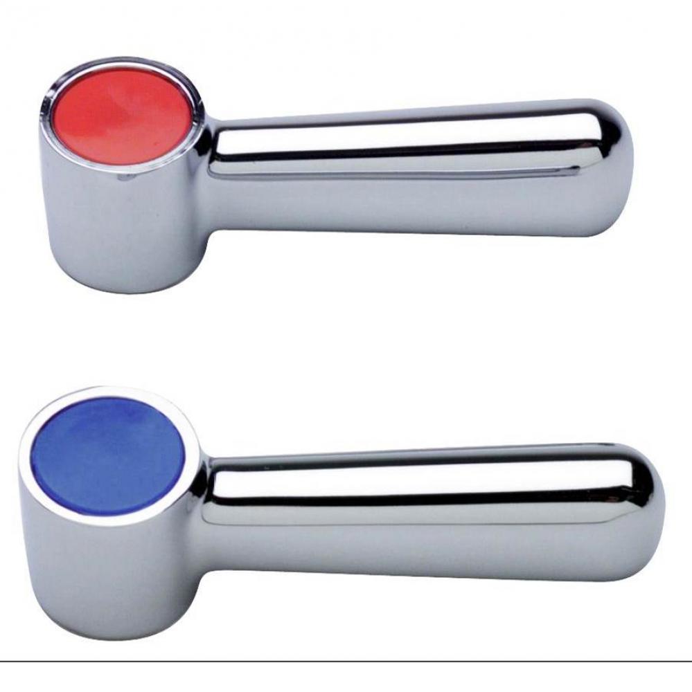 AquaSpec® Two Lever Handles for Hot (Red) and Cold (Blue) - 2 1/2''