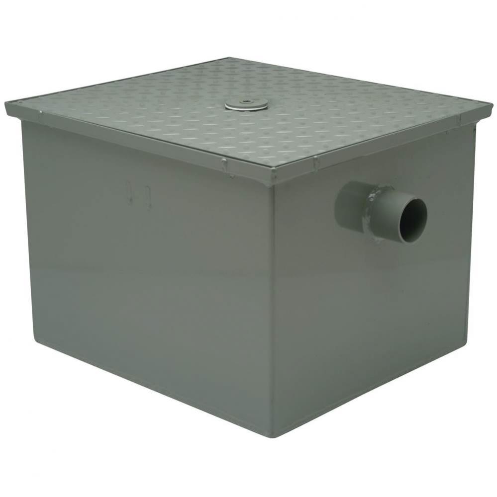 GT2700 2'' No-Hub Grease Trap with Flow Control, 15 GPM