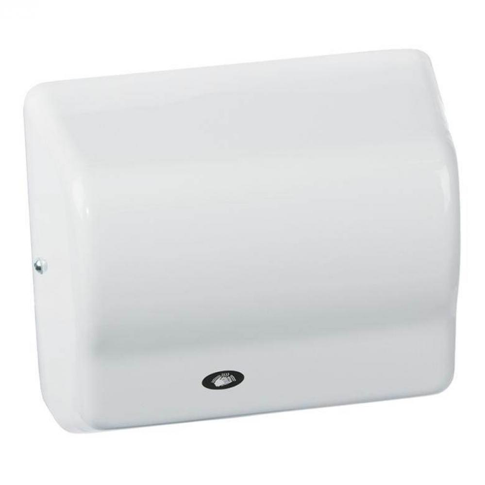 American Dryer GX1 GLOBAL Automatic Hand Dryer with White ABS Cover - 110/120V, 1500W