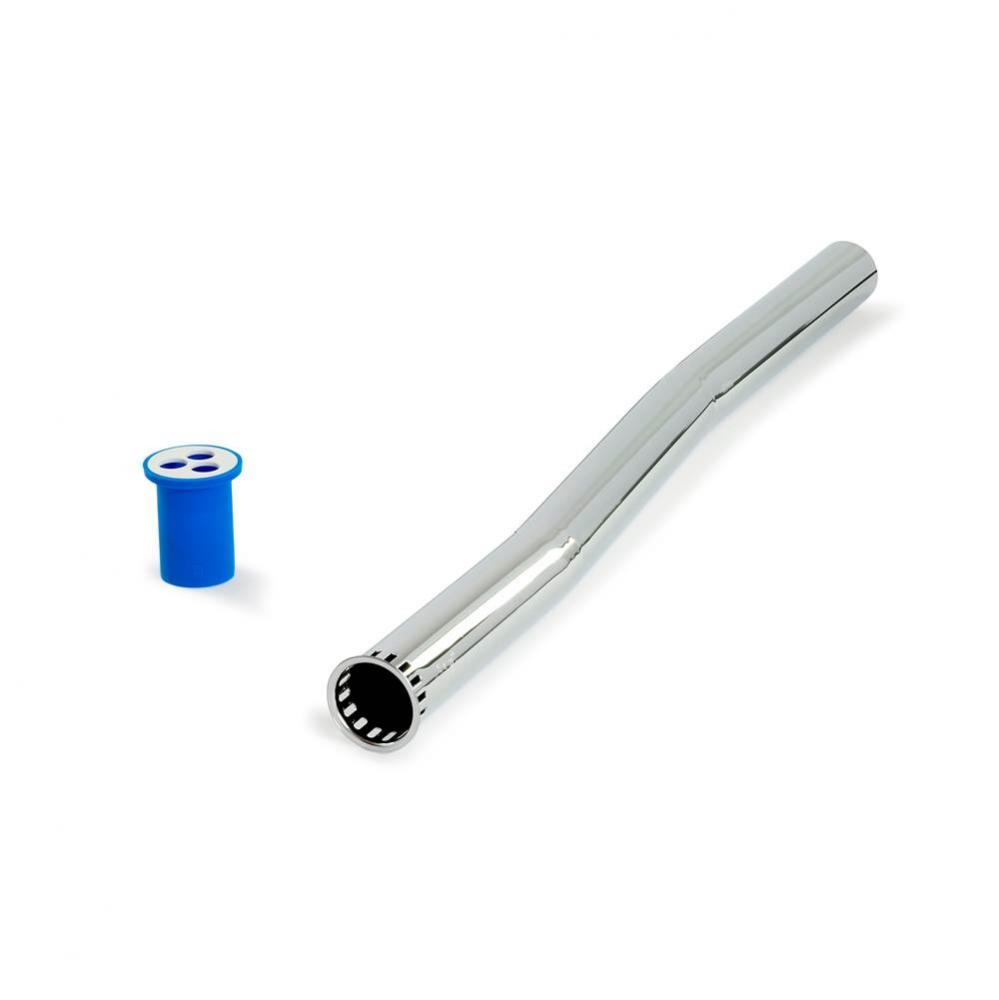1 ½'' X 24'' Flush Tube with 1'' Offset in Polished Chrome Fini