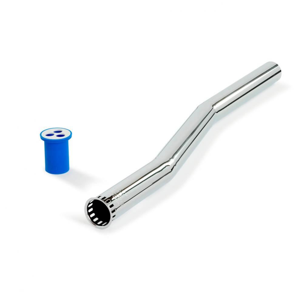 1 ½'' X 24'' Flush Tube with 2'' Offset in Polished Chrome Fini