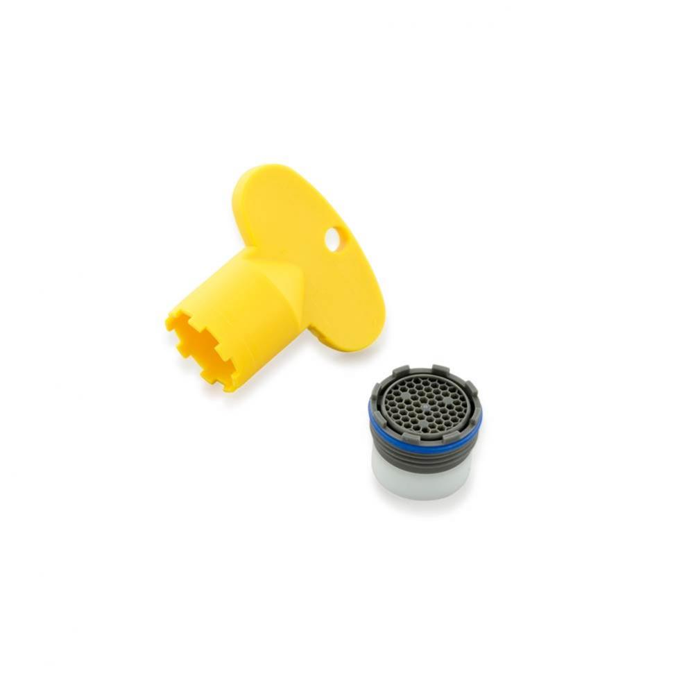 AquaSense® 1.5 gpm Pressure-Compensating Vandal-Resistant Faucet Aerator, Cache/Hidden-Style,