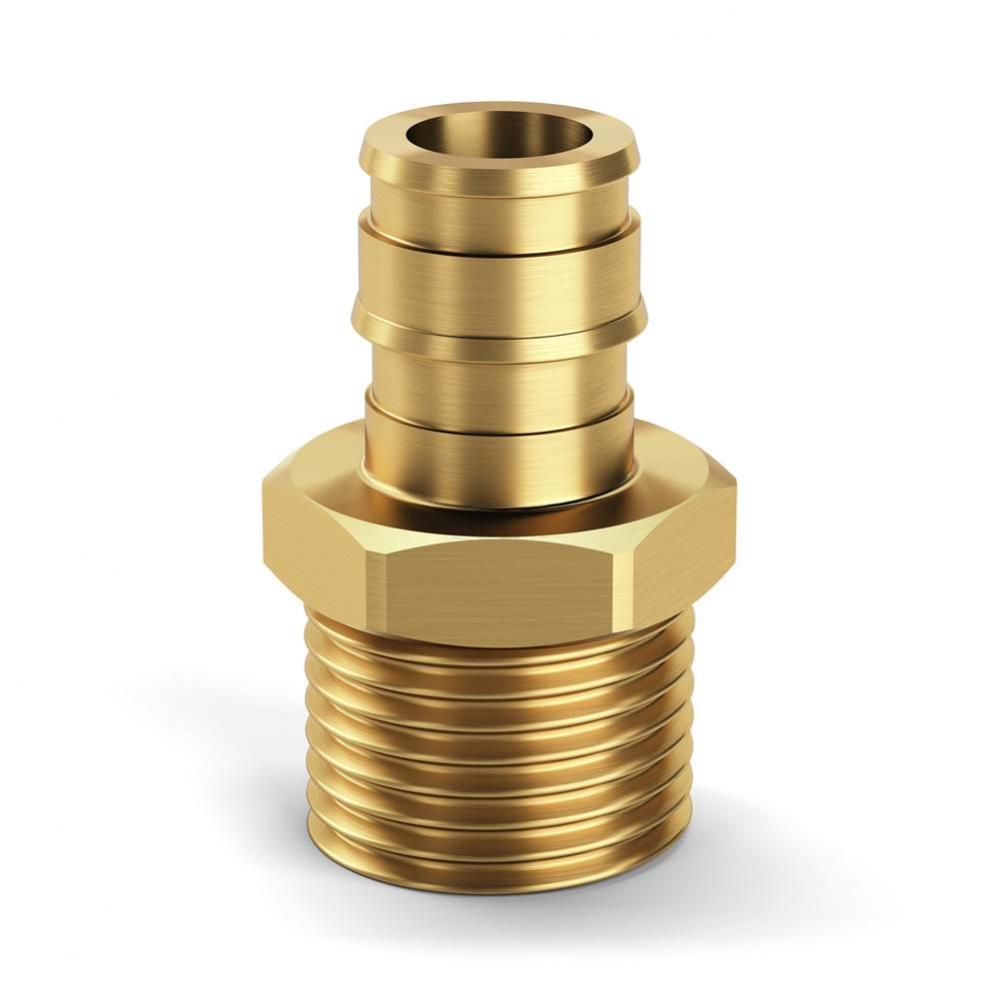 F1960 Expansion Xl Brass Mpt Adapter, 1/2'' Ex Pex X 1/2'' Mpt