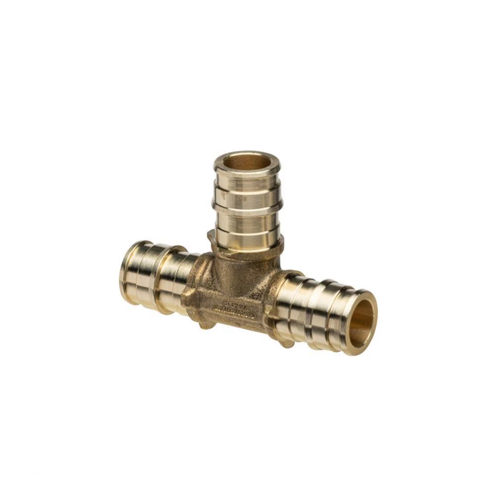 F1960 Expansion XL Brass TEE  - 1/2'' EX PEX x 1/2'' EX PEX x 1/2''