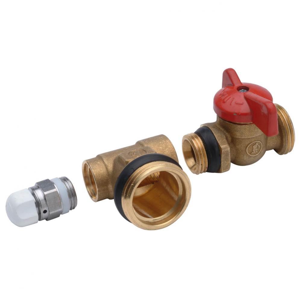 1'' AccuFlow Manifold Manual Air Vent Kit with Drain Valves