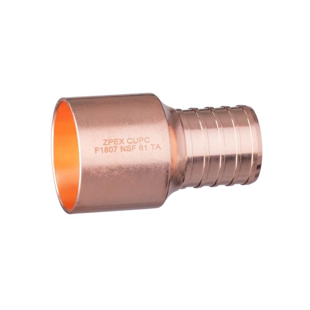 Copper Sweat Adapter - 1'' Female Sweat x 1'' Barb