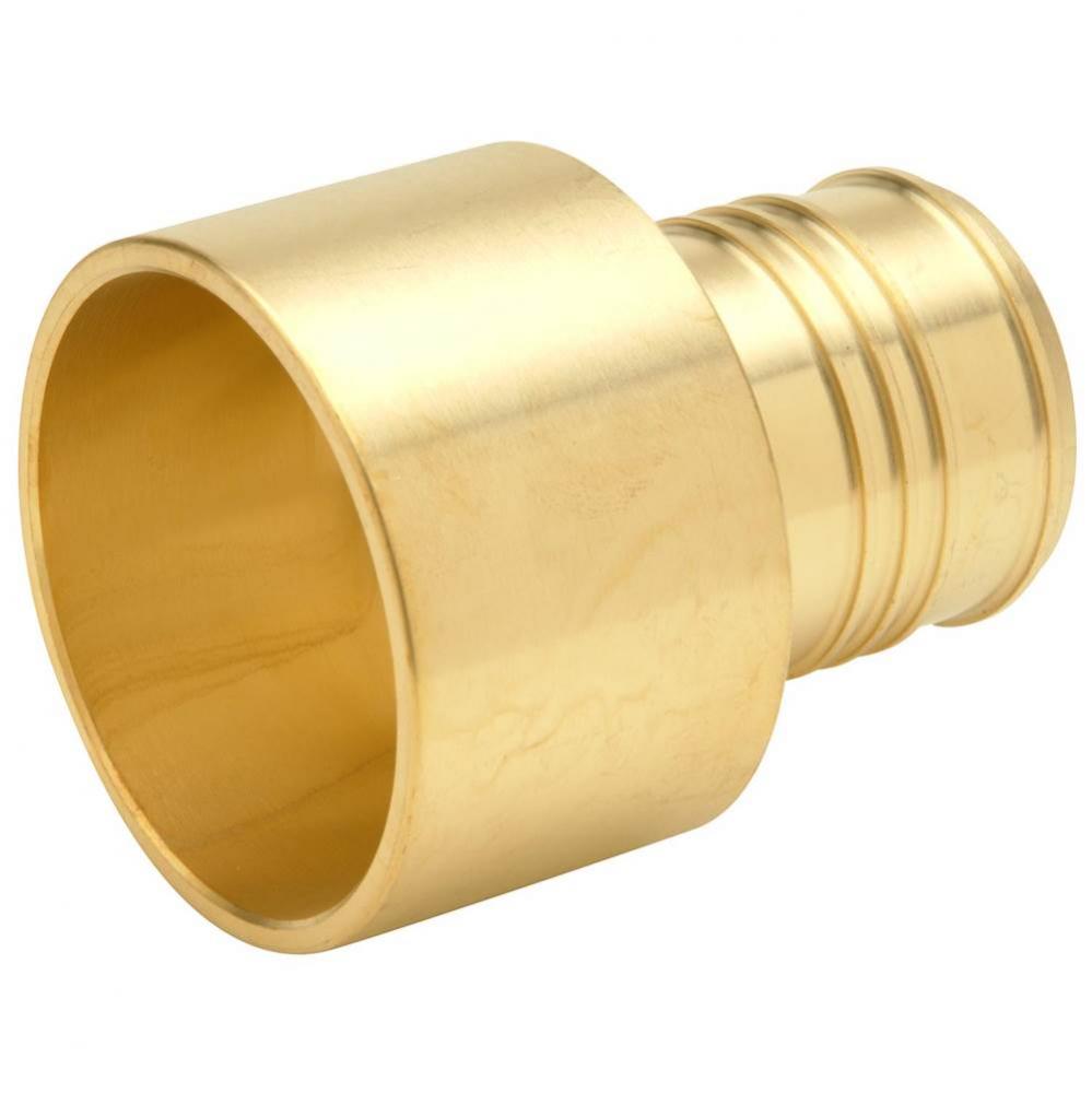 XL Brass Sweat Adapter - 1-1/4''  Male Sweat x 1-14'' Barb